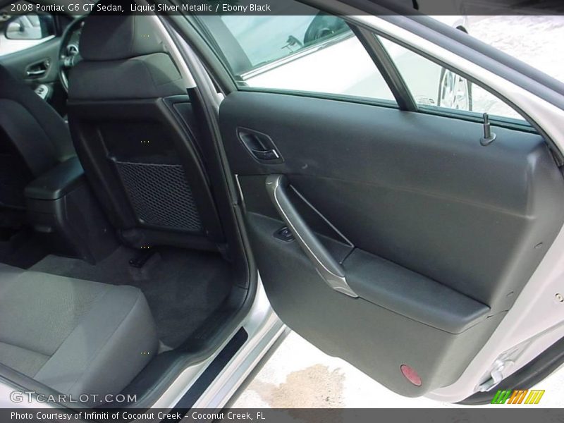Liquid Silver Metallic / Ebony Black 2008 Pontiac G6 GT Sedan