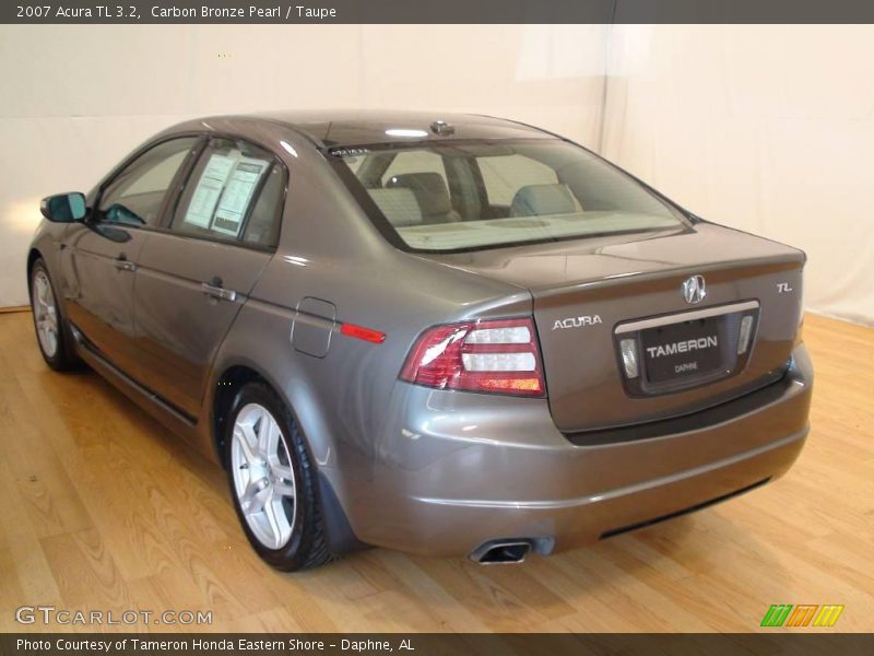Carbon Bronze Pearl / Taupe 2007 Acura TL 3.2