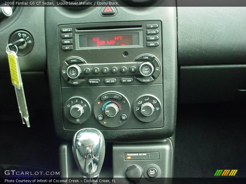 Liquid Silver Metallic / Ebony Black 2008 Pontiac G6 GT Sedan