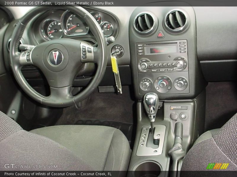Liquid Silver Metallic / Ebony Black 2008 Pontiac G6 GT Sedan