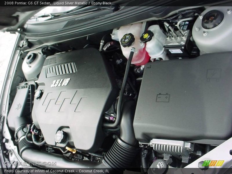Liquid Silver Metallic / Ebony Black 2008 Pontiac G6 GT Sedan