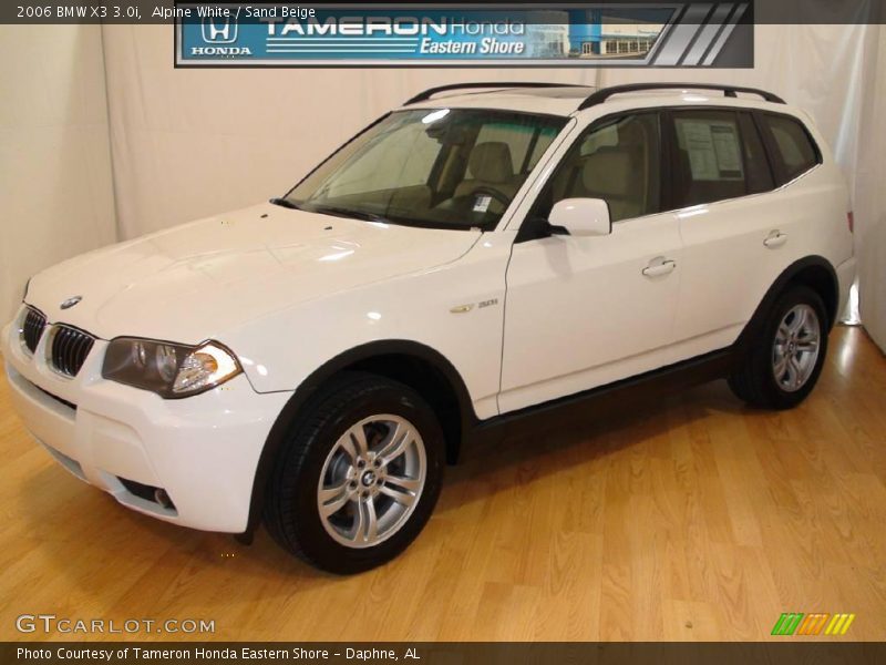 Alpine White / Sand Beige 2006 BMW X3 3.0i