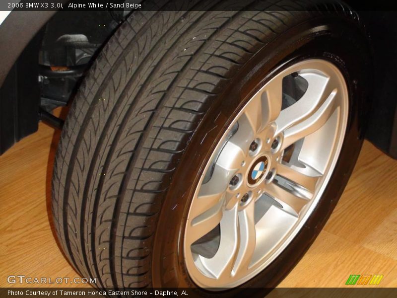 Alpine White / Sand Beige 2006 BMW X3 3.0i