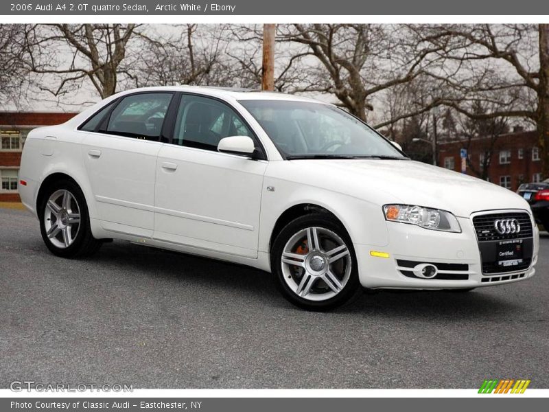 Arctic White / Ebony 2006 Audi A4 2.0T quattro Sedan