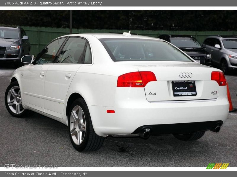 Arctic White / Ebony 2006 Audi A4 2.0T quattro Sedan