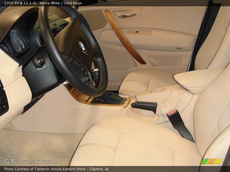 Alpine White / Sand Beige 2006 BMW X3 3.0i