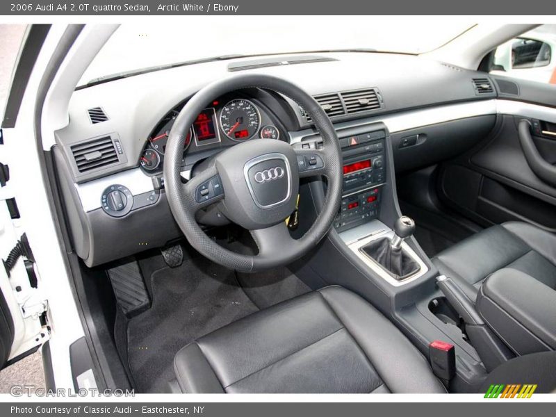 Arctic White / Ebony 2006 Audi A4 2.0T quattro Sedan