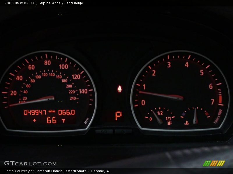 Alpine White / Sand Beige 2006 BMW X3 3.0i