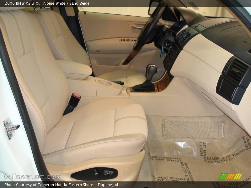 Alpine White / Sand Beige 2006 BMW X3 3.0i