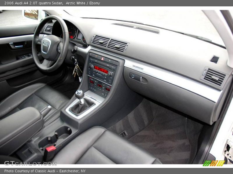 Arctic White / Ebony 2006 Audi A4 2.0T quattro Sedan