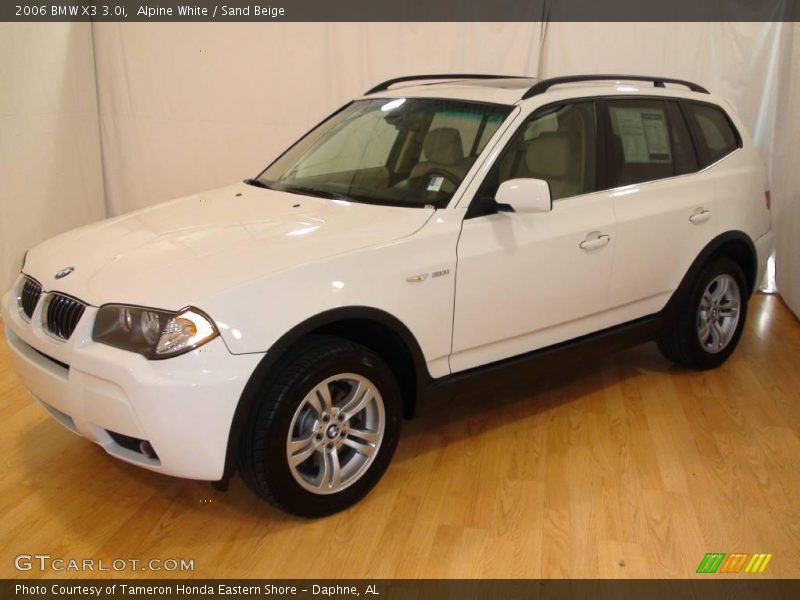 Alpine White / Sand Beige 2006 BMW X3 3.0i