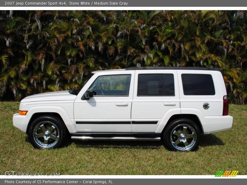 Stone White / Medium Slate Gray 2007 Jeep Commander Sport 4x4