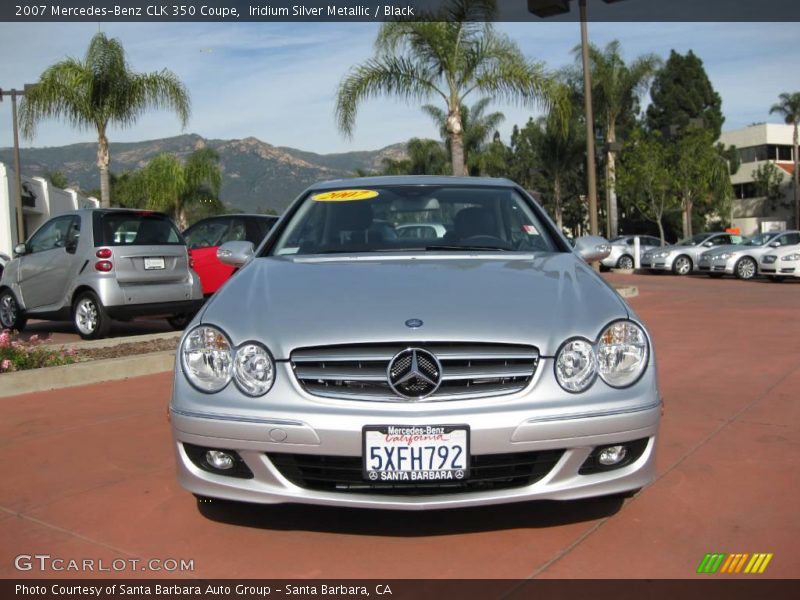 Iridium Silver Metallic / Black 2007 Mercedes-Benz CLK 350 Coupe