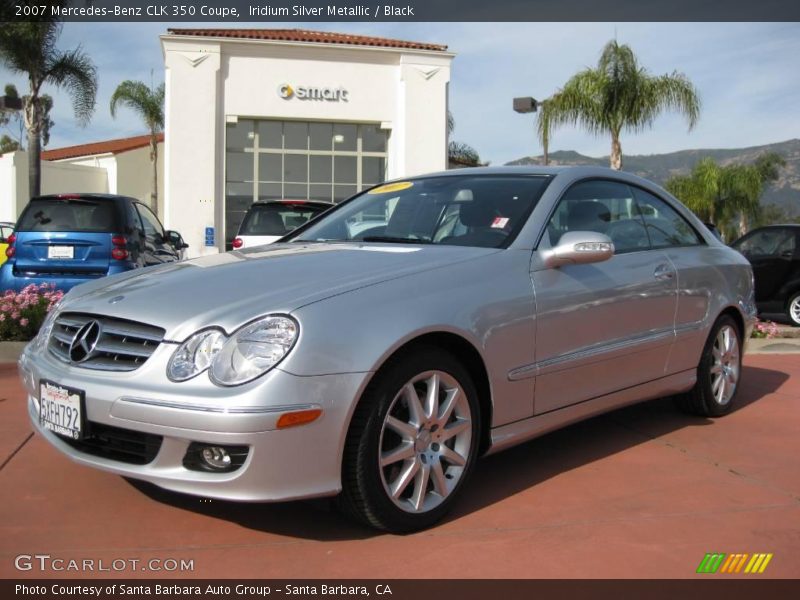 Iridium Silver Metallic / Black 2007 Mercedes-Benz CLK 350 Coupe