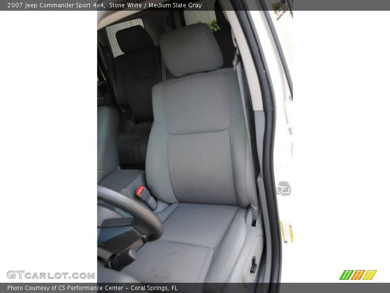Stone White / Medium Slate Gray 2007 Jeep Commander Sport 4x4