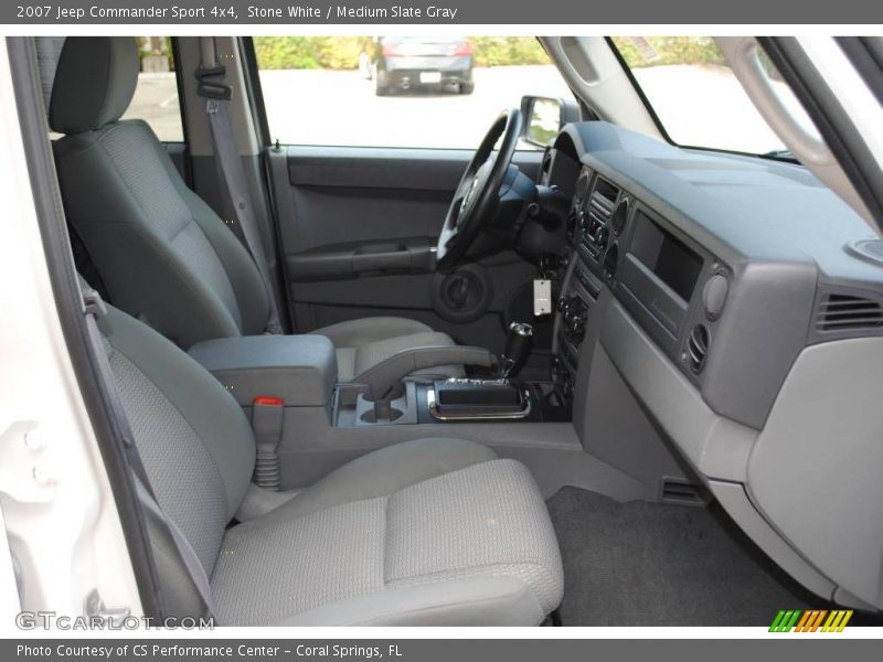 Stone White / Medium Slate Gray 2007 Jeep Commander Sport 4x4