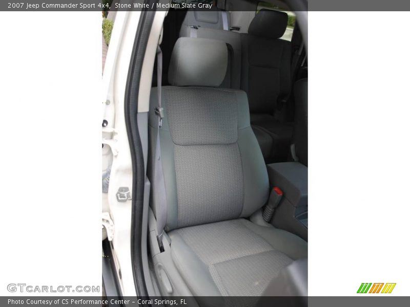 Stone White / Medium Slate Gray 2007 Jeep Commander Sport 4x4