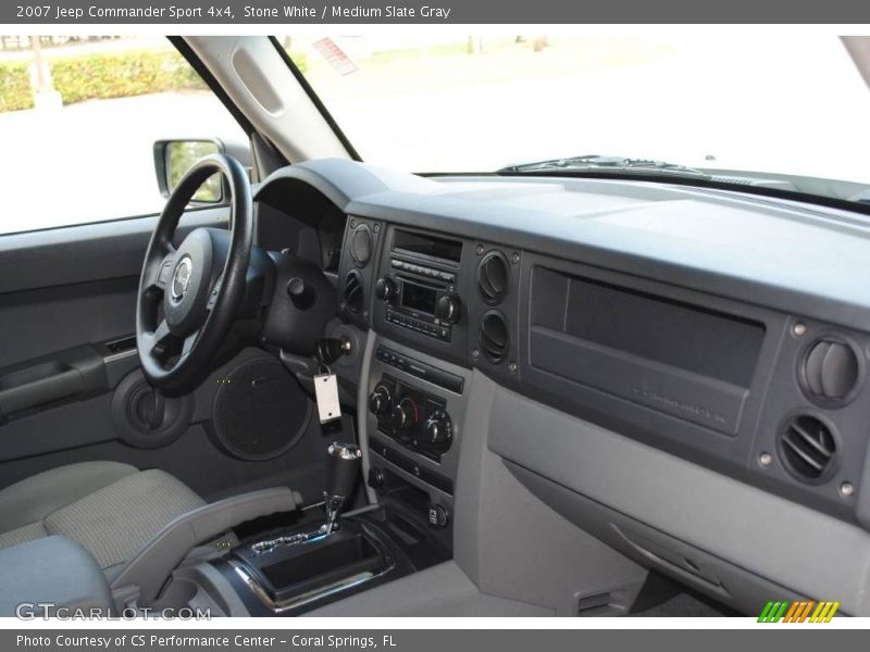 Stone White / Medium Slate Gray 2007 Jeep Commander Sport 4x4