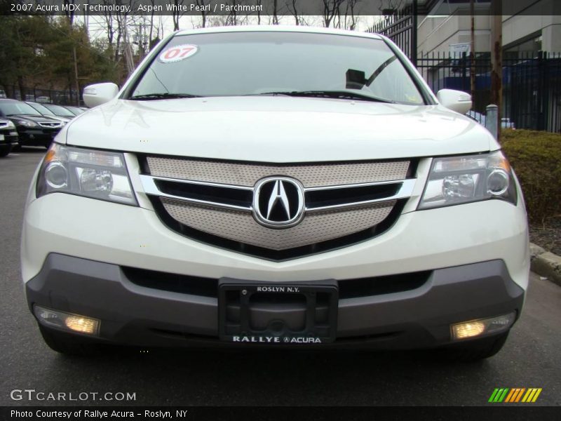 Aspen White Pearl / Parchment 2007 Acura MDX Technology