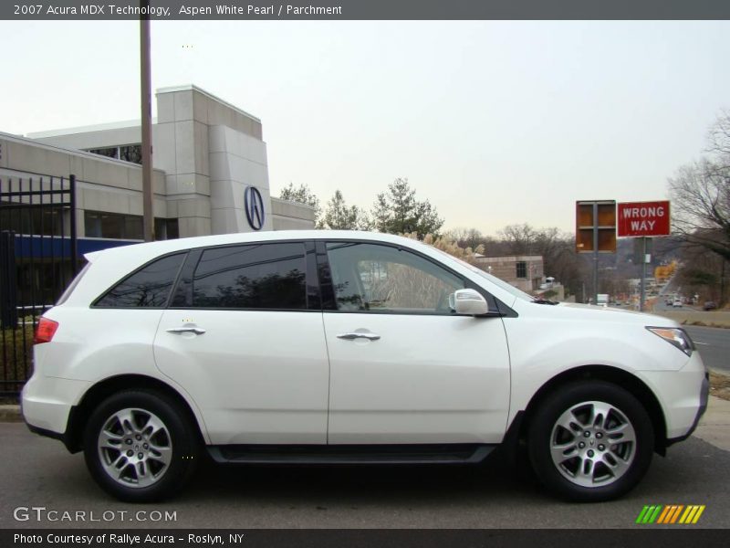 Aspen White Pearl / Parchment 2007 Acura MDX Technology