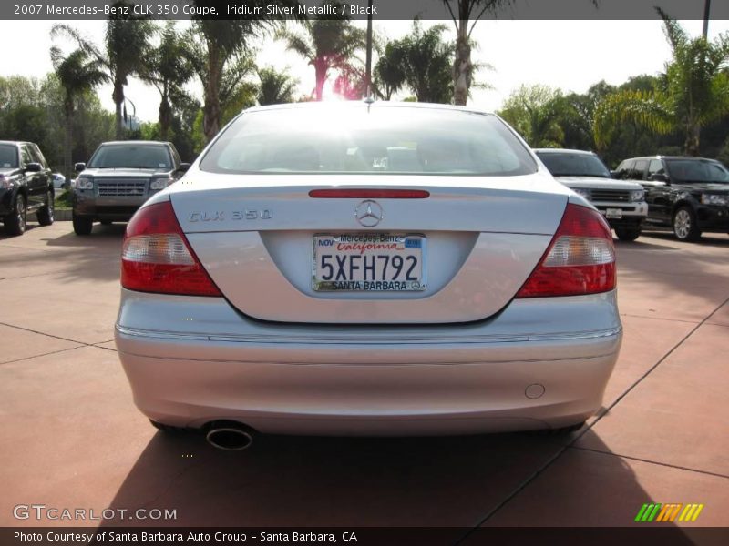 Iridium Silver Metallic / Black 2007 Mercedes-Benz CLK 350 Coupe