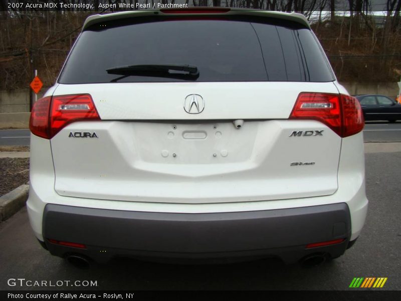 Aspen White Pearl / Parchment 2007 Acura MDX Technology