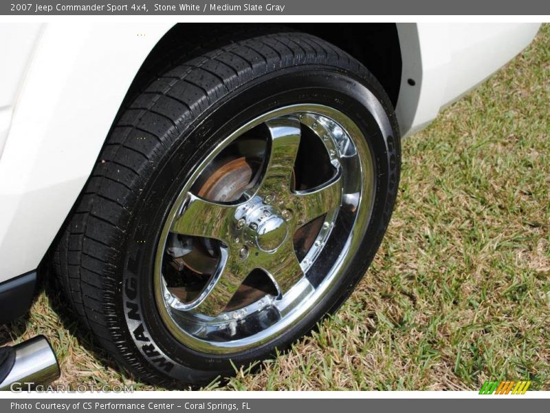 Stone White / Medium Slate Gray 2007 Jeep Commander Sport 4x4