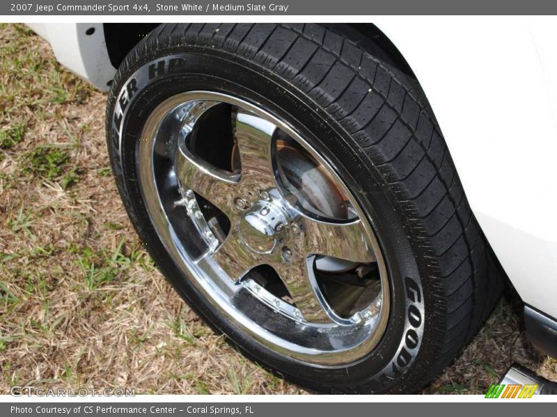 Stone White / Medium Slate Gray 2007 Jeep Commander Sport 4x4