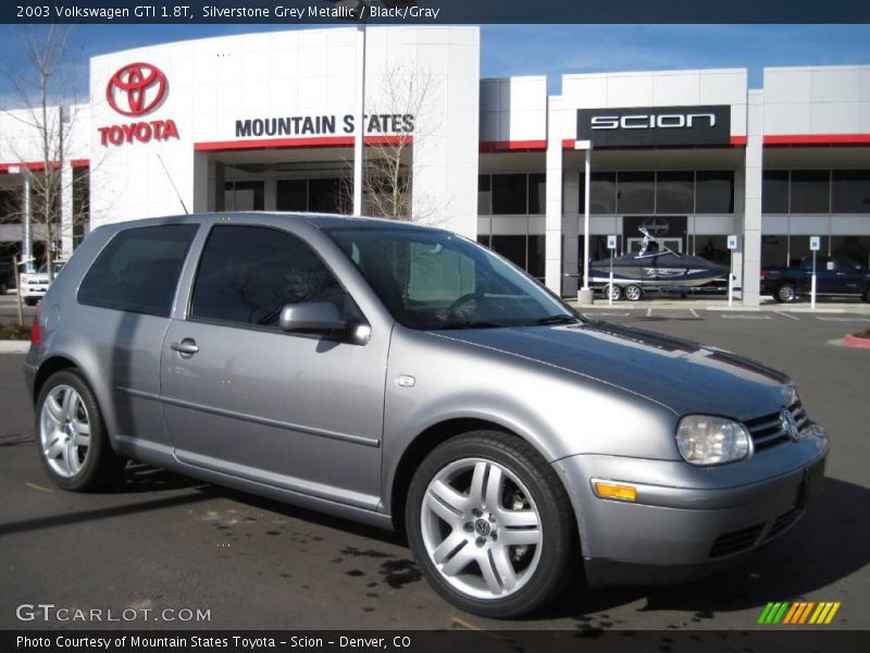 Silverstone Grey Metallic / Black/Gray 2003 Volkswagen GTI 1.8T