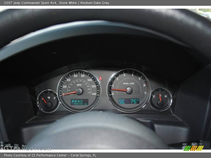 Stone White / Medium Slate Gray 2007 Jeep Commander Sport 4x4