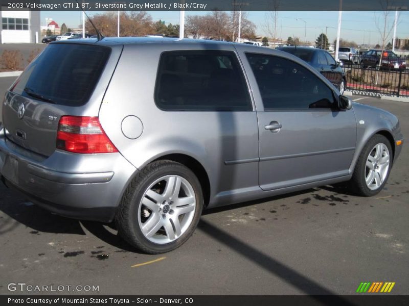 Silverstone Grey Metallic / Black/Gray 2003 Volkswagen GTI 1.8T