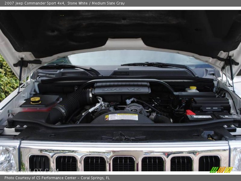 Stone White / Medium Slate Gray 2007 Jeep Commander Sport 4x4