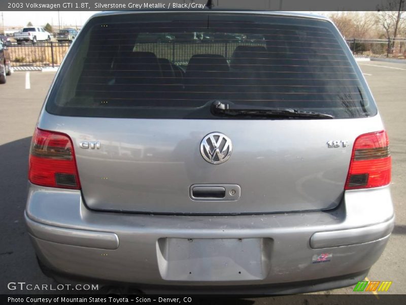 Silverstone Grey Metallic / Black/Gray 2003 Volkswagen GTI 1.8T