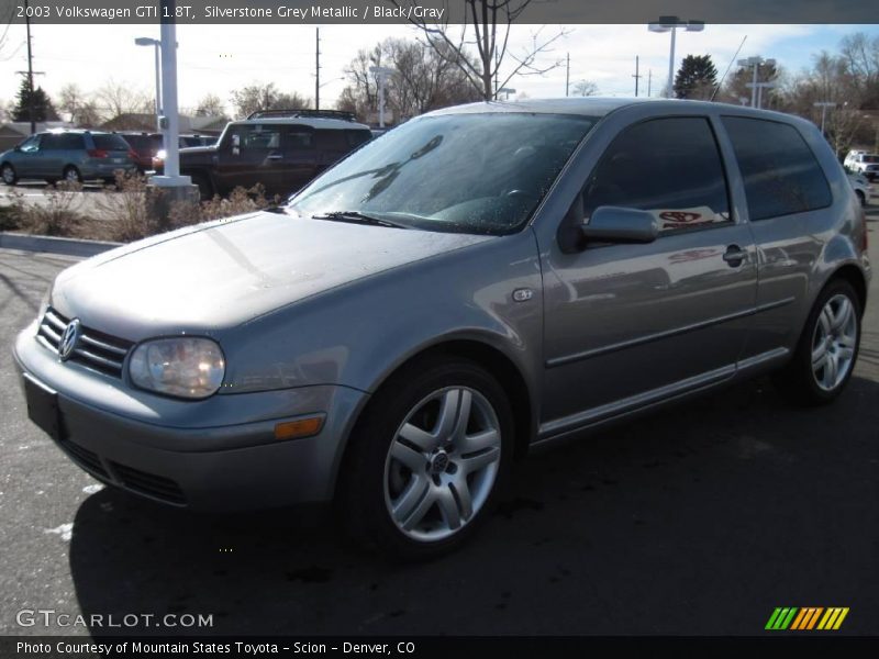 Silverstone Grey Metallic / Black/Gray 2003 Volkswagen GTI 1.8T