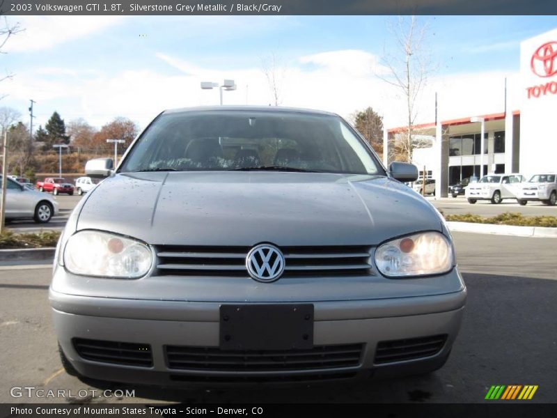 Silverstone Grey Metallic / Black/Gray 2003 Volkswagen GTI 1.8T