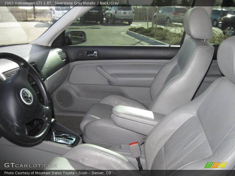 Silverstone Grey Metallic / Black/Gray 2003 Volkswagen GTI 1.8T