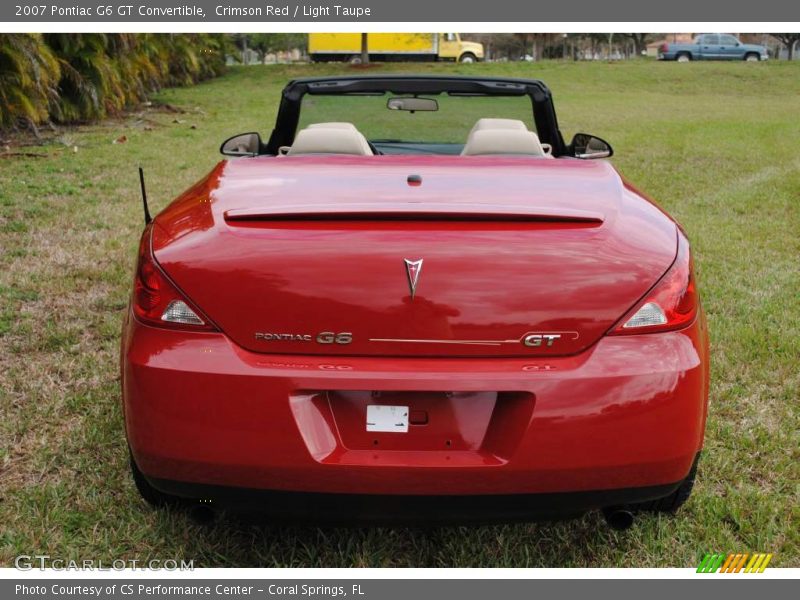 Crimson Red / Light Taupe 2007 Pontiac G6 GT Convertible