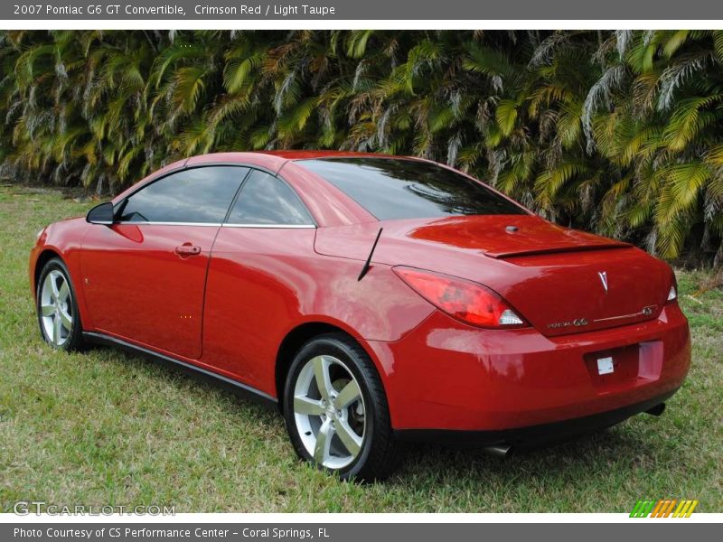 Crimson Red / Light Taupe 2007 Pontiac G6 GT Convertible