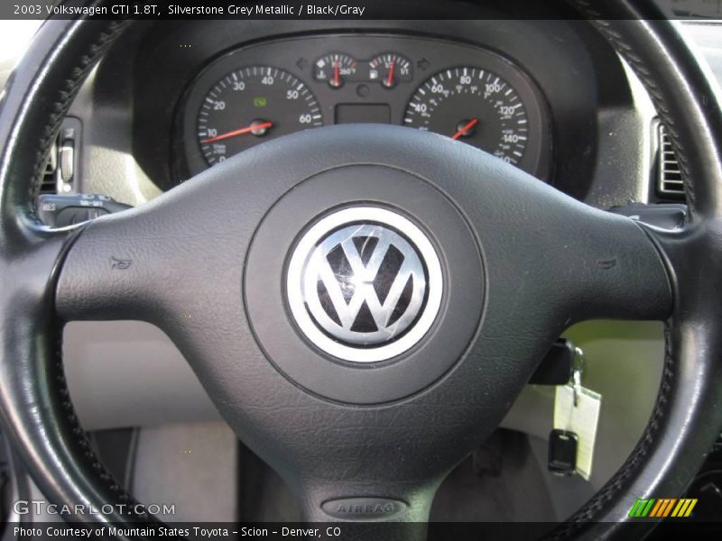 Silverstone Grey Metallic / Black/Gray 2003 Volkswagen GTI 1.8T