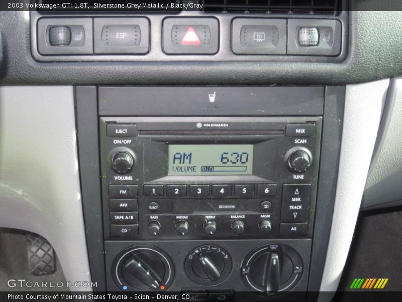 Silverstone Grey Metallic / Black/Gray 2003 Volkswagen GTI 1.8T
