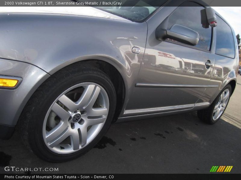 Silverstone Grey Metallic / Black/Gray 2003 Volkswagen GTI 1.8T