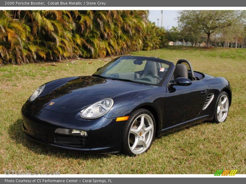 Cobalt Blue Metallic / Stone Grey 2006 Porsche Boxster