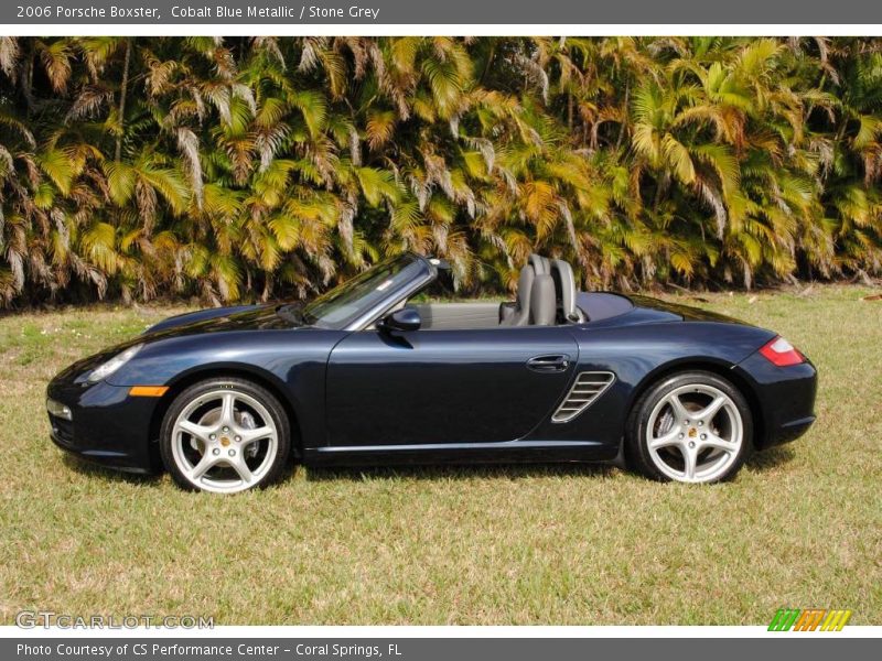 Cobalt Blue Metallic / Stone Grey 2006 Porsche Boxster