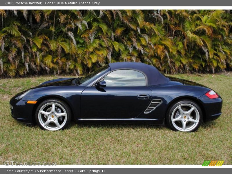 Cobalt Blue Metallic / Stone Grey 2006 Porsche Boxster