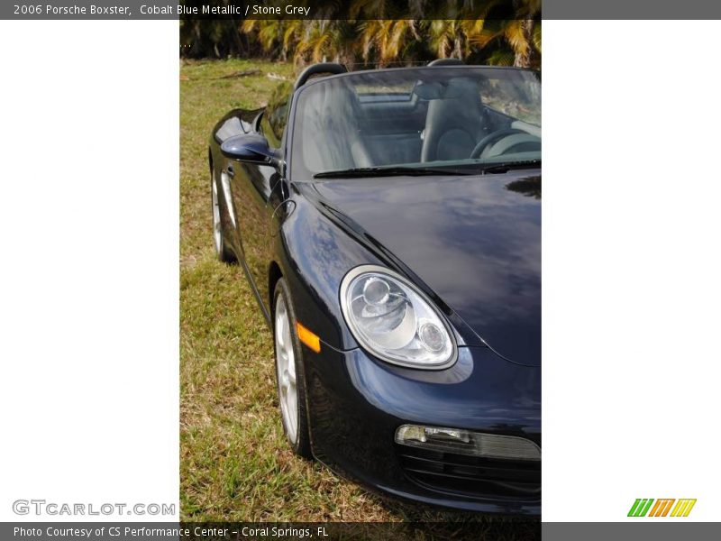 Cobalt Blue Metallic / Stone Grey 2006 Porsche Boxster