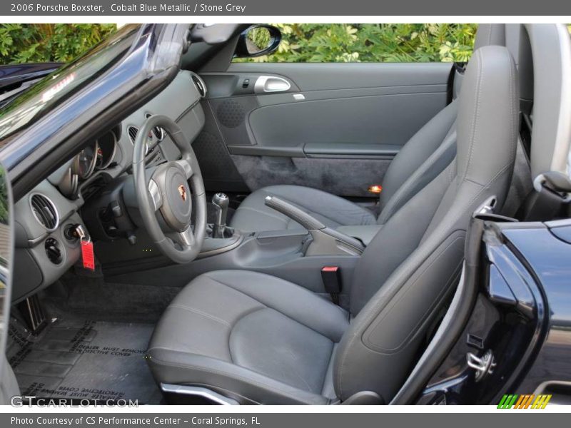 Cobalt Blue Metallic / Stone Grey 2006 Porsche Boxster