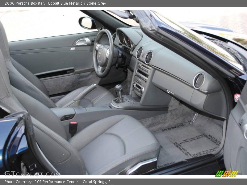 Cobalt Blue Metallic / Stone Grey 2006 Porsche Boxster