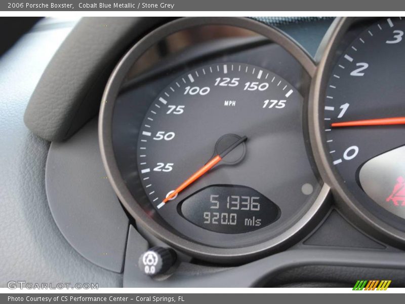 Cobalt Blue Metallic / Stone Grey 2006 Porsche Boxster