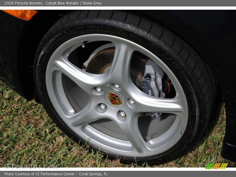 Cobalt Blue Metallic / Stone Grey 2006 Porsche Boxster