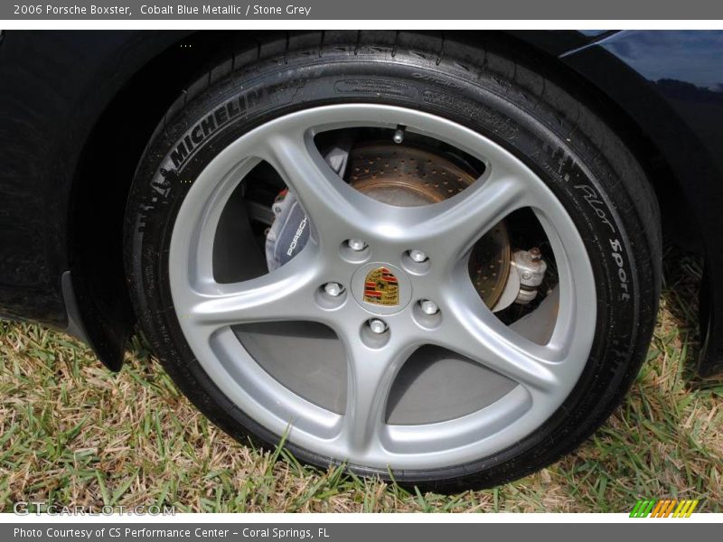 Cobalt Blue Metallic / Stone Grey 2006 Porsche Boxster